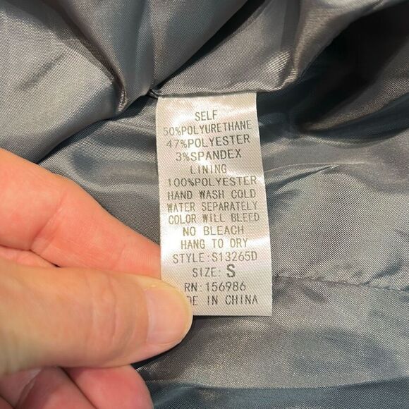 NEW idem ditto Womens Coat Sz Small Deep Green Wrap Front Pleated - Picture 11 of 11